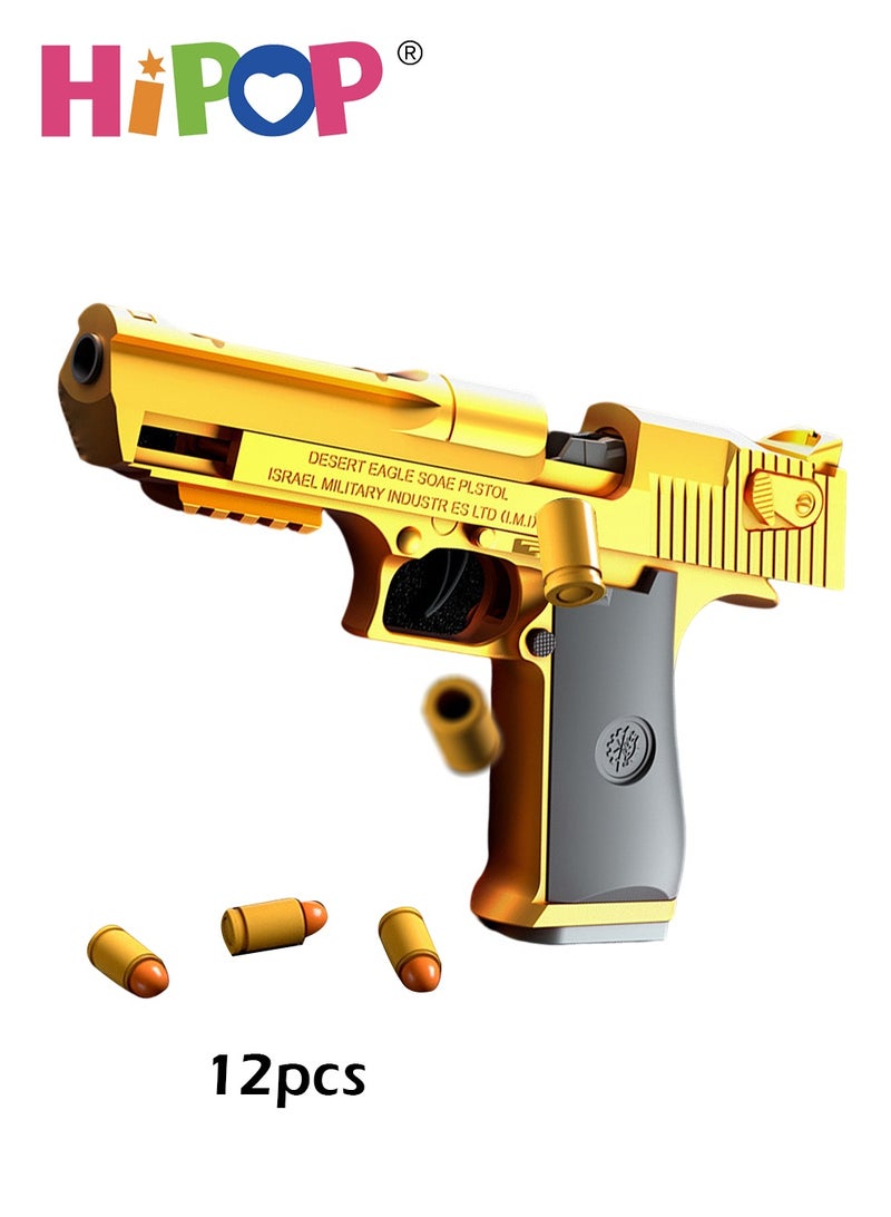 HIPOP Desert Eagle Children's Toy Gun,Shell Ejecting Soft Bullet Gun Toy,With Automatic Loading,Pistol Toy for Kids - Image 1